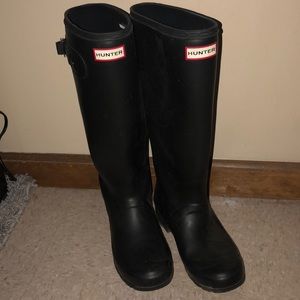 Tall hunter rain boots